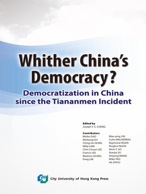 cover image of Whither China's Democracy?